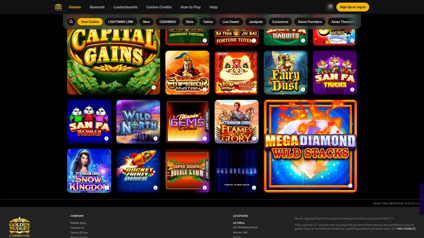 Golden Nugget Online Casino MI — Payment methods and licensing