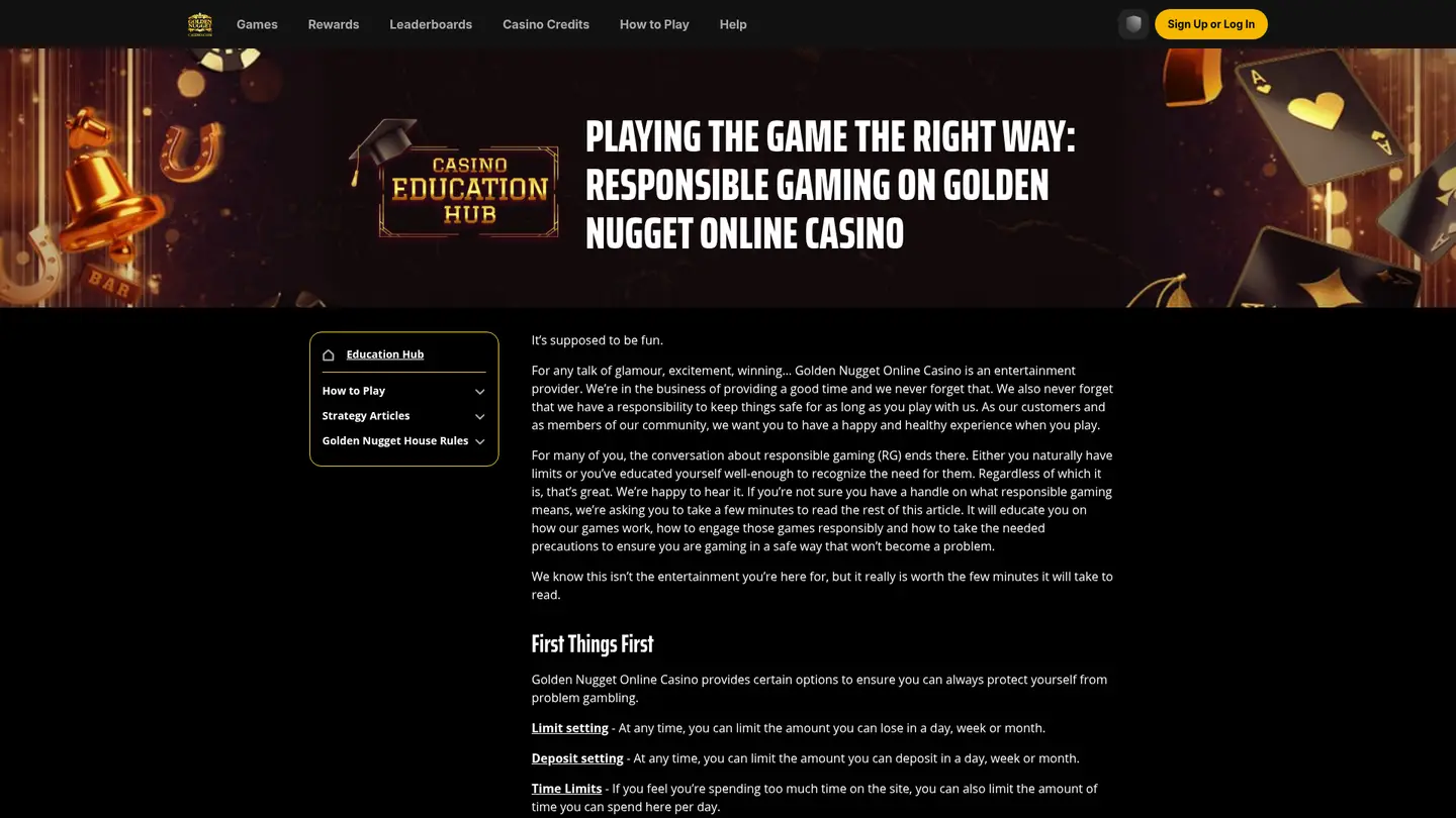 Golden Nugget Online Casino MI — Support and licensing
