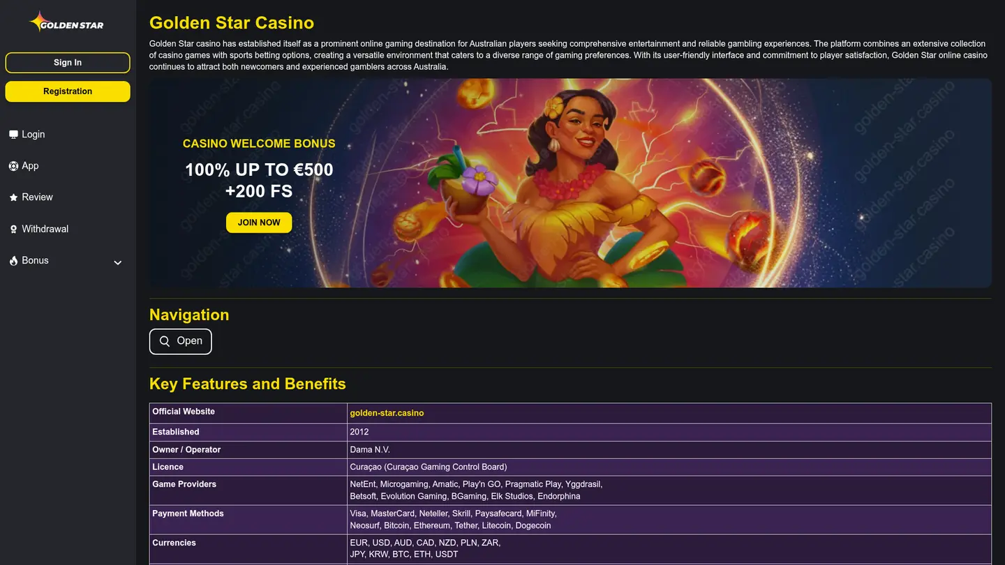 Golden Star Casino, Reviewed