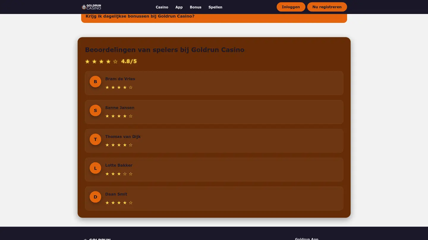 Goldrun Casino — Payment methods and licensing