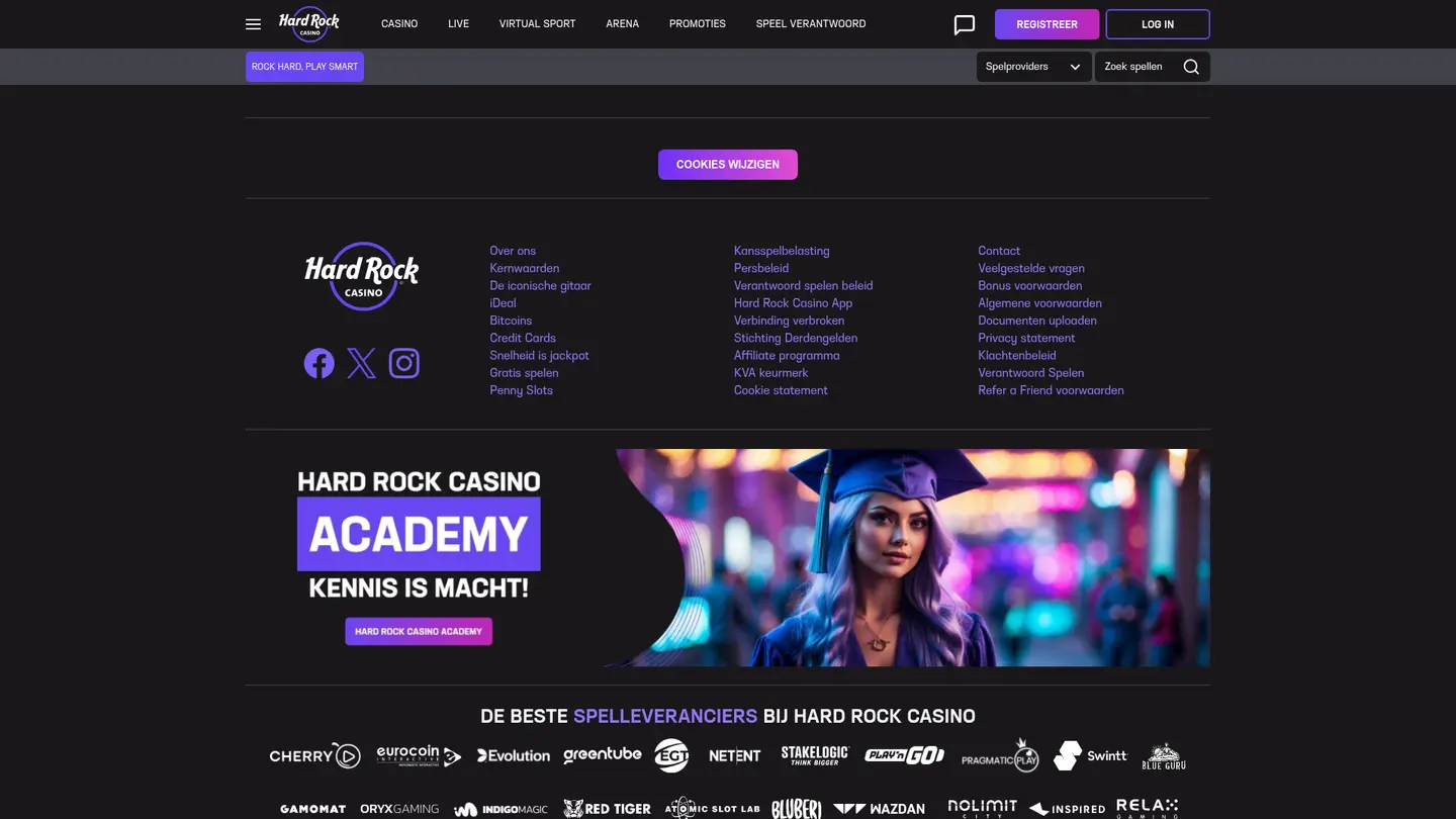 Hard Rock Casino NL — Support in detail