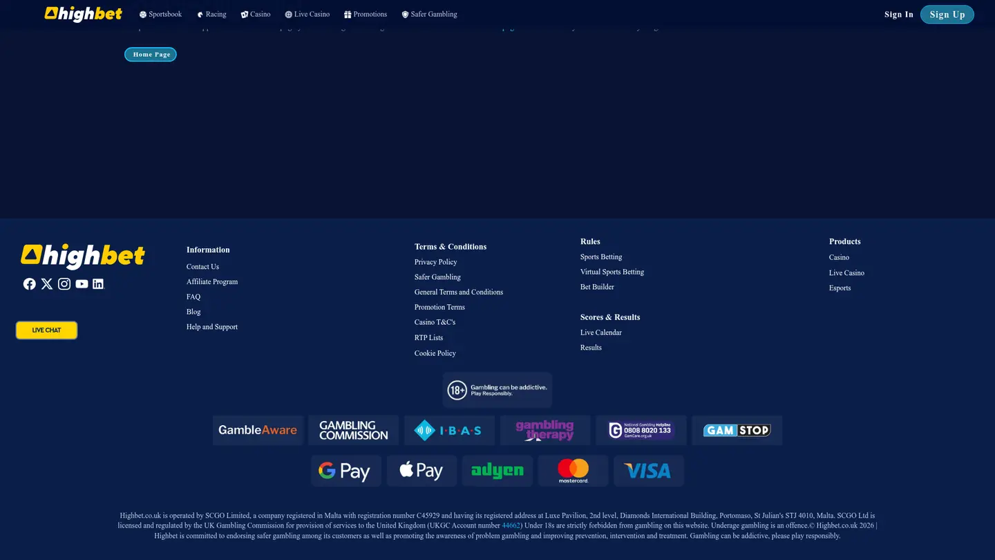 Highbet Casino UK — More of the lobby