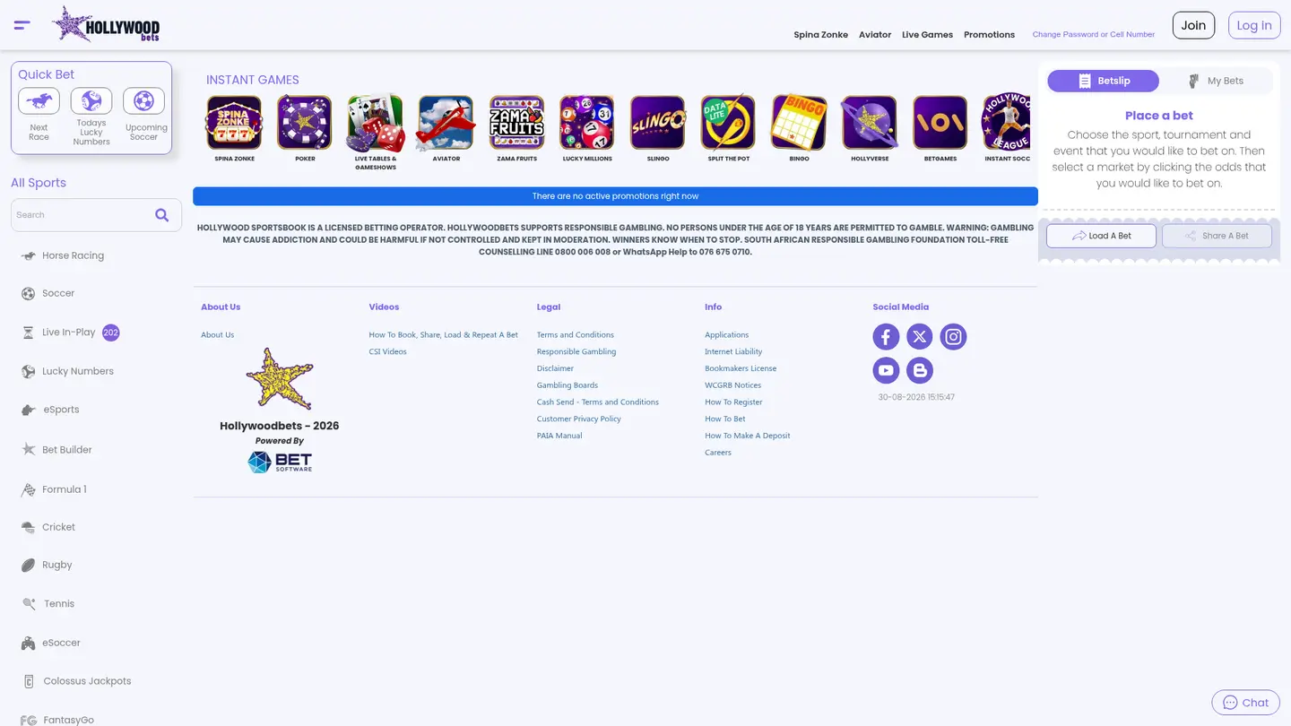 Hollywoodbets Casino UK — Promotions