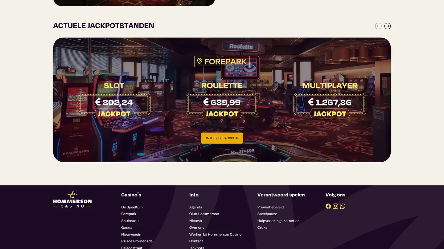 Hommerson Casino — Payment methods and licensing