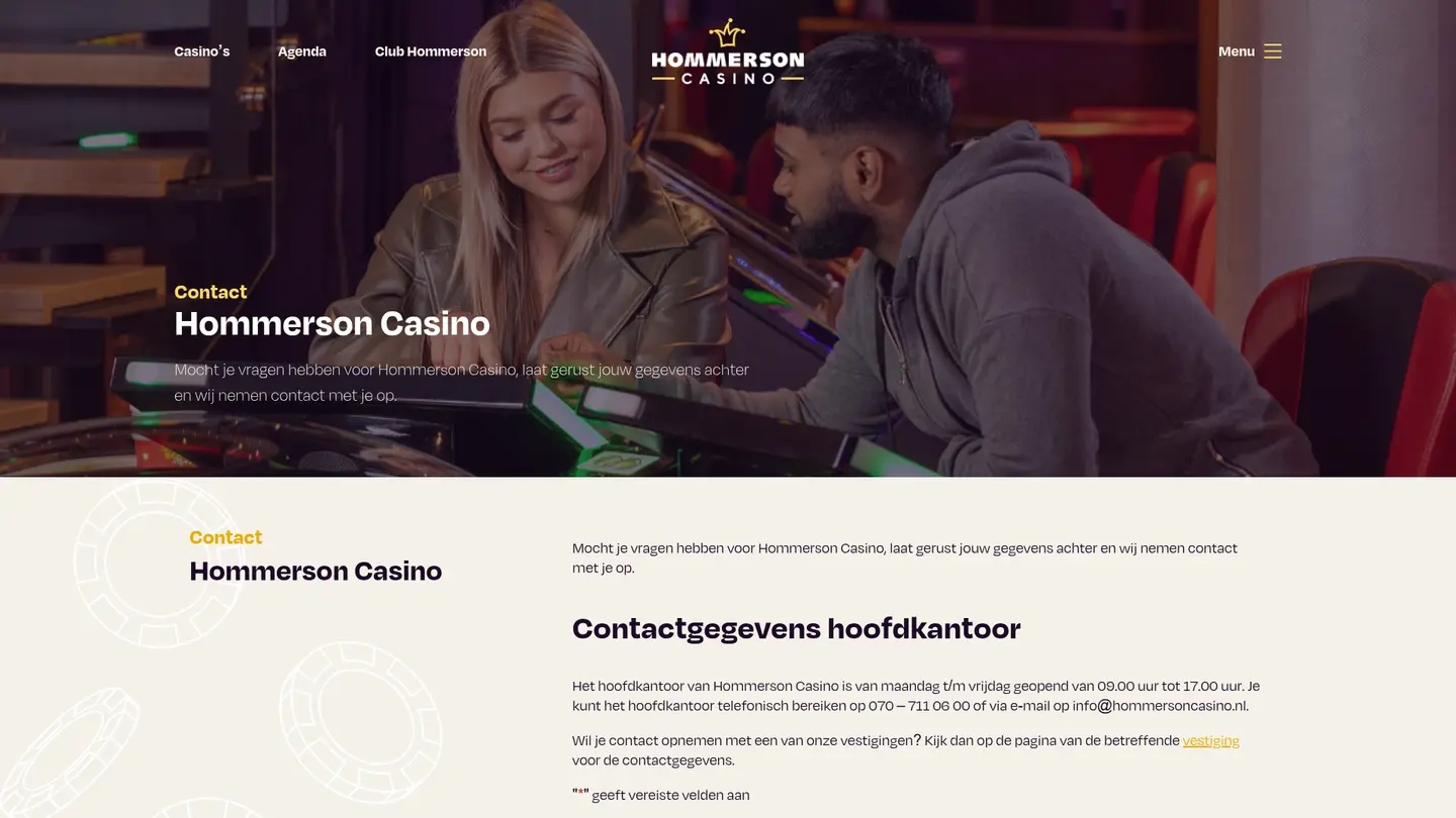 Hommerson Casino — Support and licensing