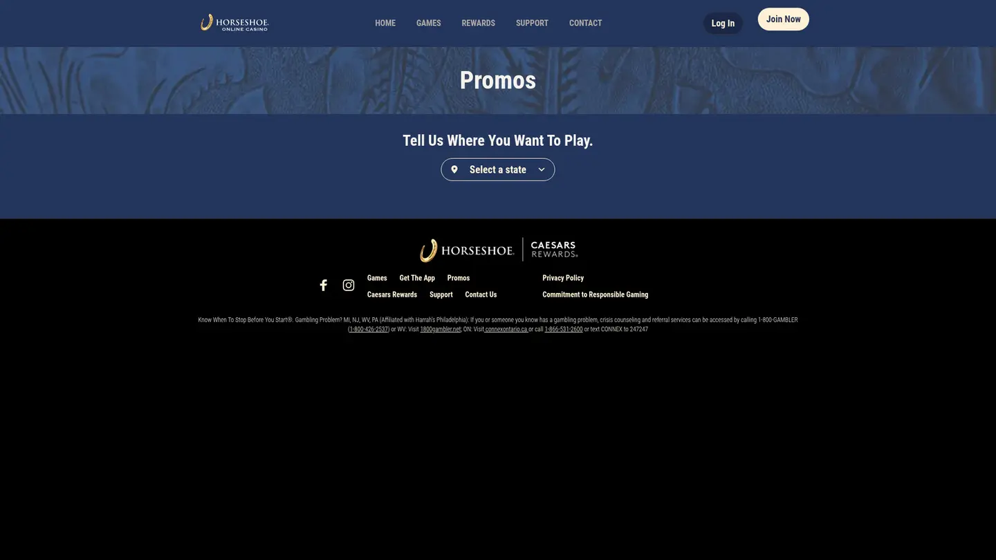 Horseshoe Casino — Offers in detail