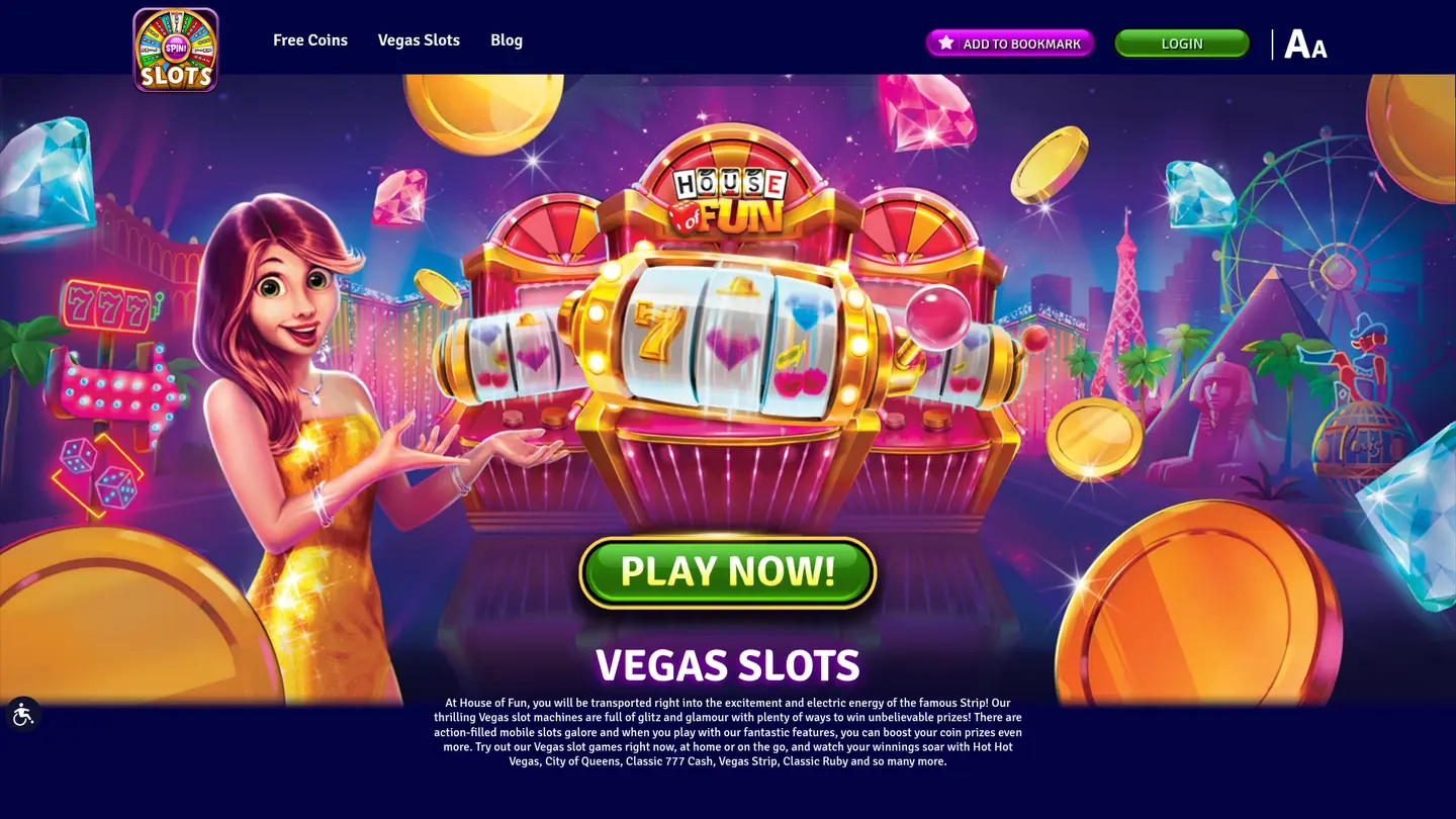 House of Fun Casino — Game lobby