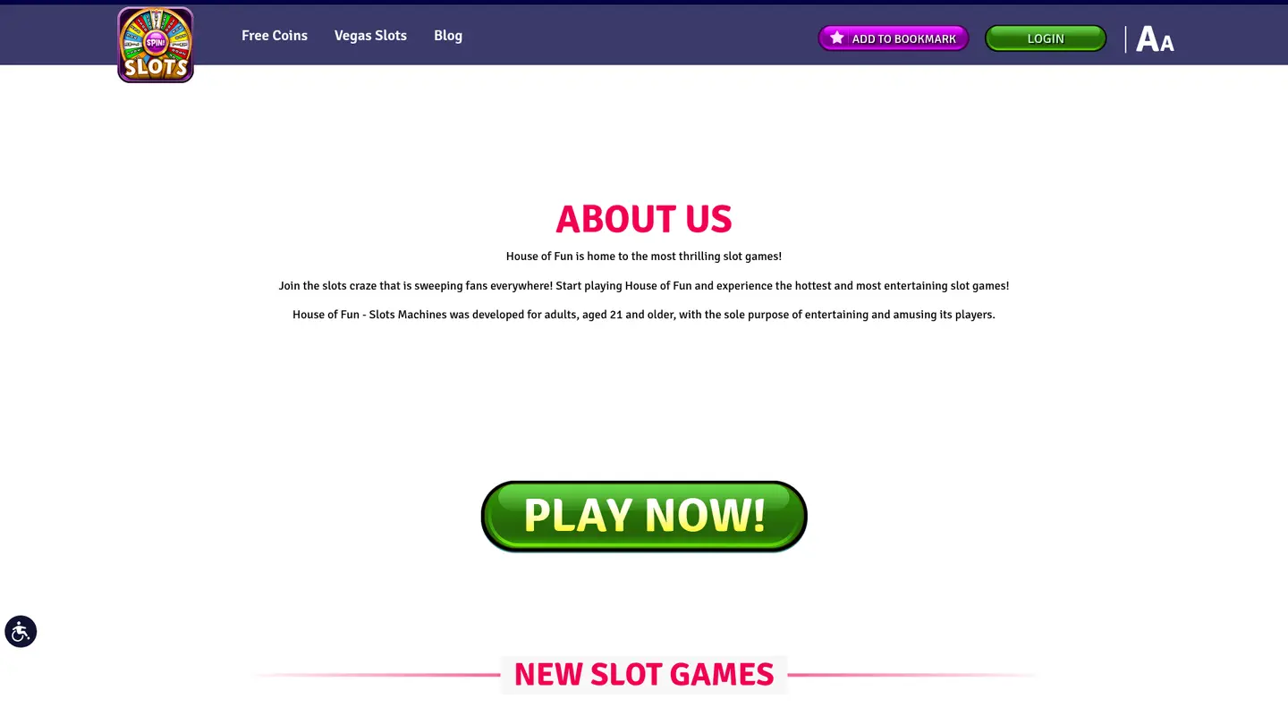 House of Fun Casino — Support and licensing