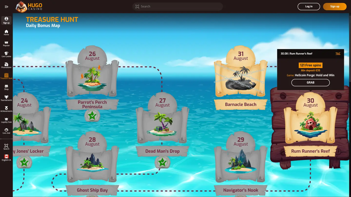 Hugo Casino — Promotions