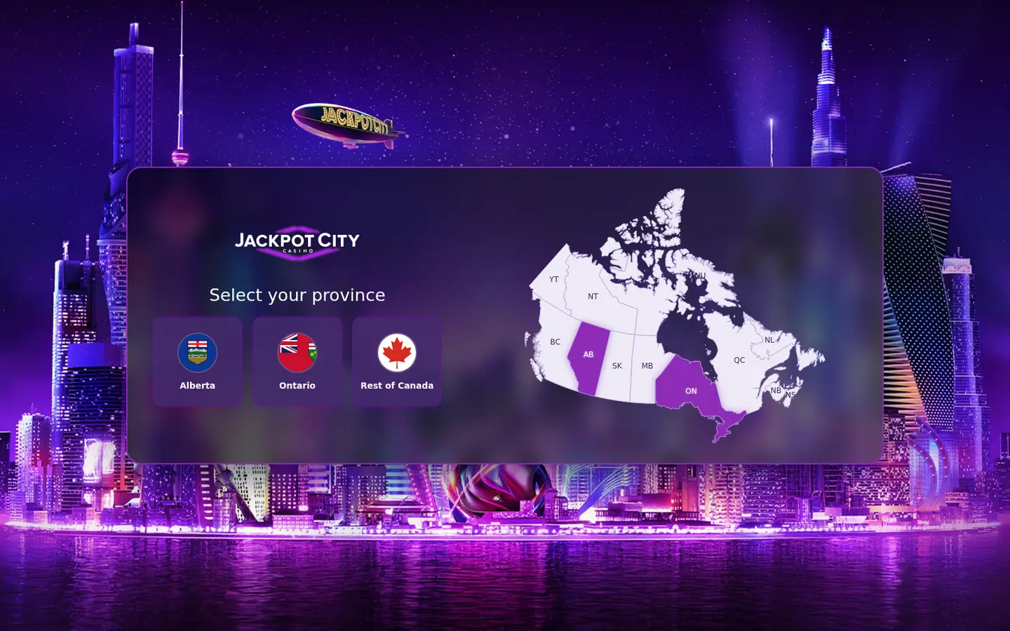 JackpotCity Casino Ontario — Payment methods and licensing