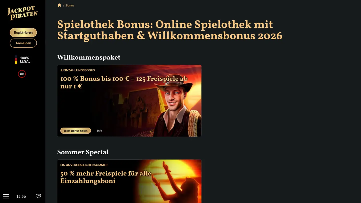 JackpotPiraten Casino — Promotions