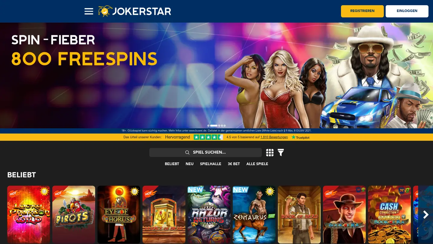 Jokerstar Casino Review: 28 Studios in One Lobby