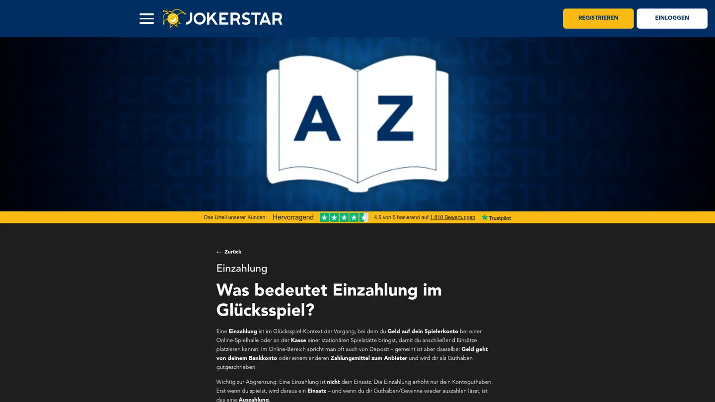 Jokerstar Casino — Banking