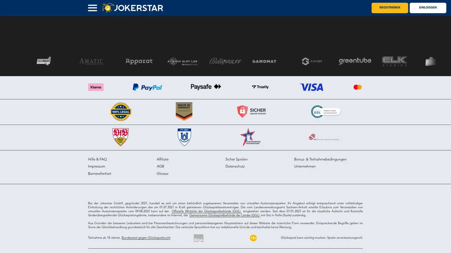 Jokerstar Casino — Support in detail