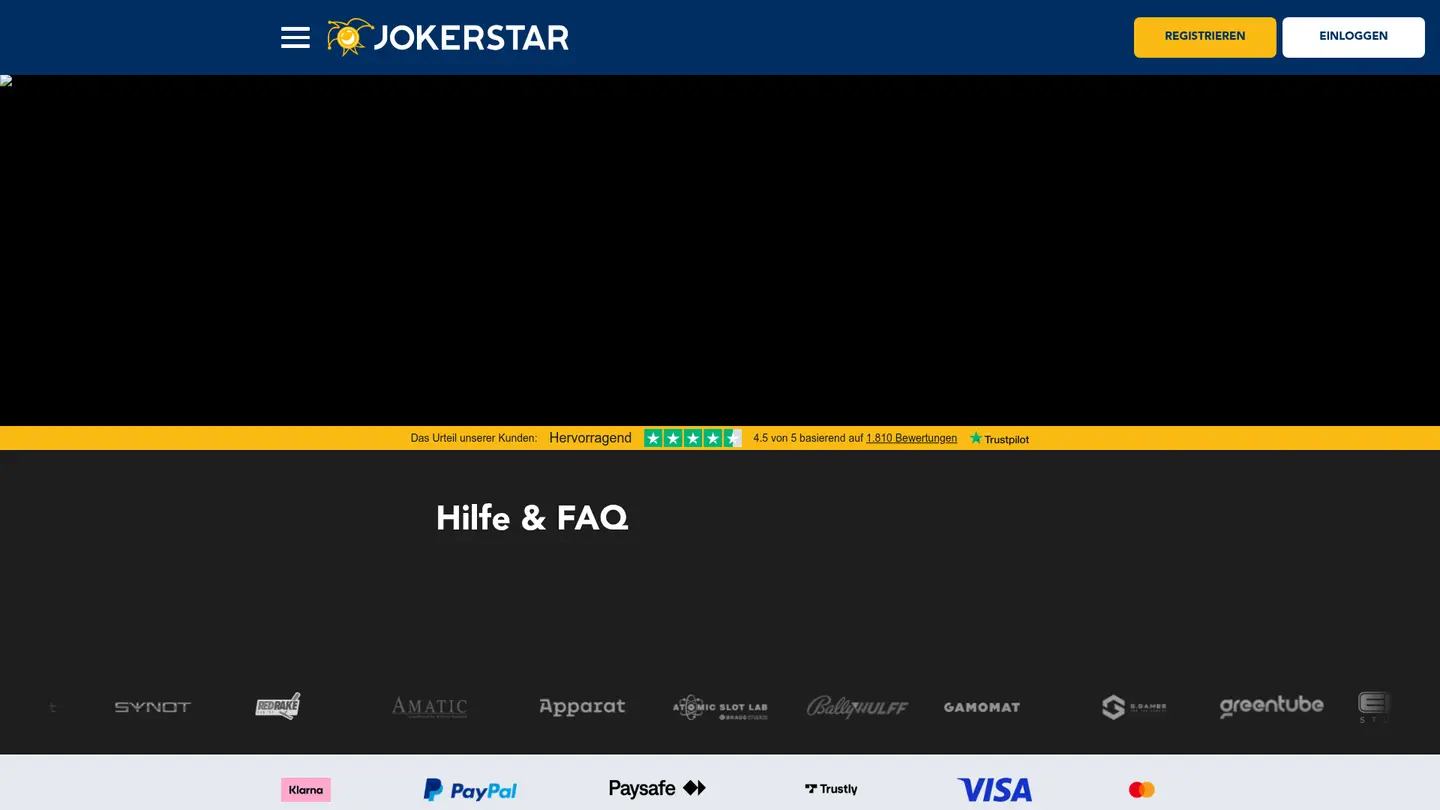 Jokerstar Casino — Support and licensing