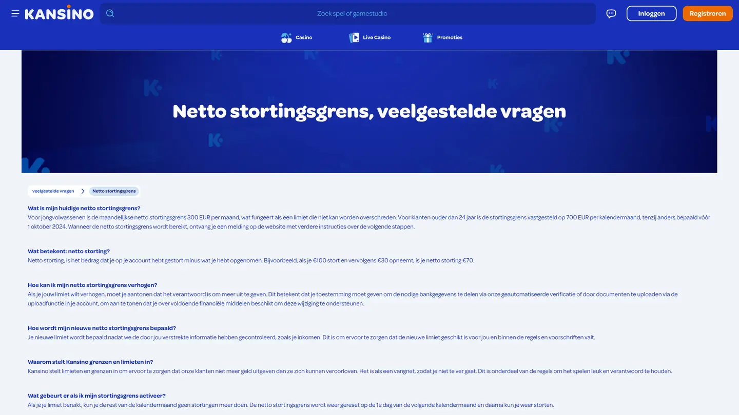 Kansino Casino — Banking