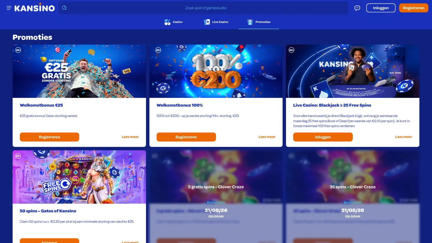 Kansino Casino — Promotions