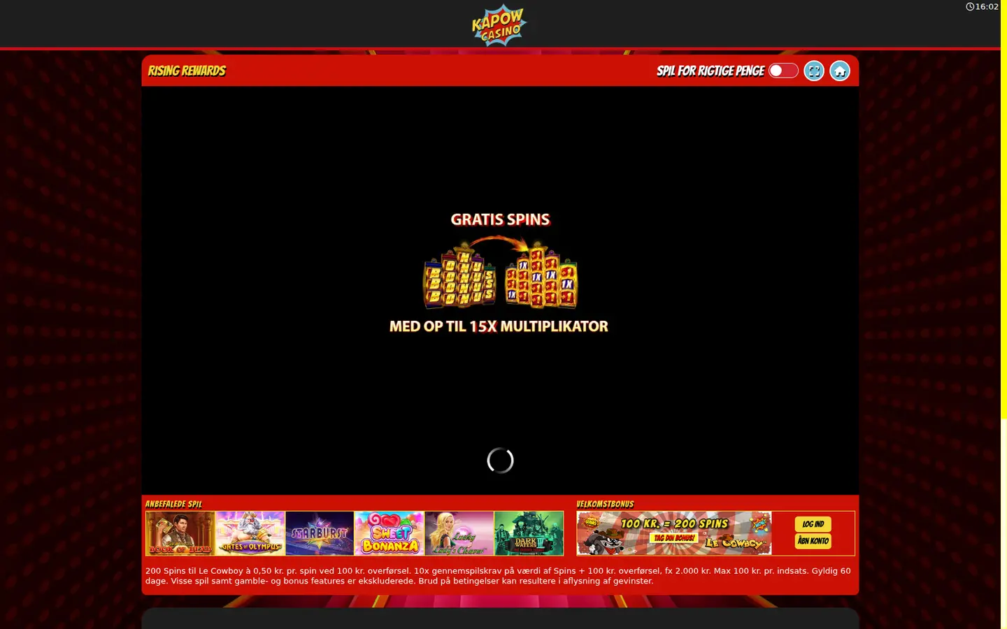 Kapow Casino — Promotions