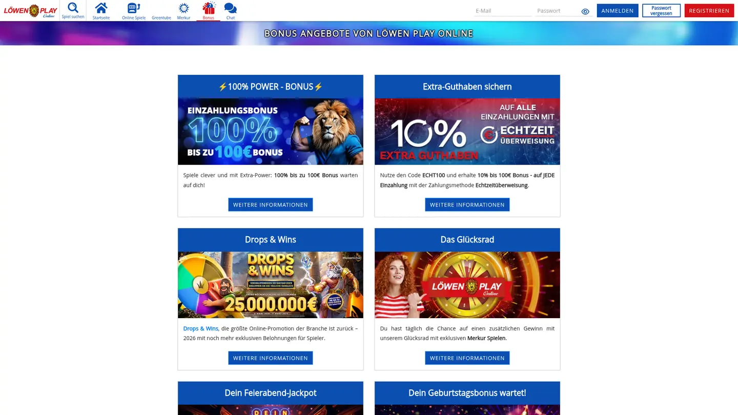 Löwen Play Casino — Promotions