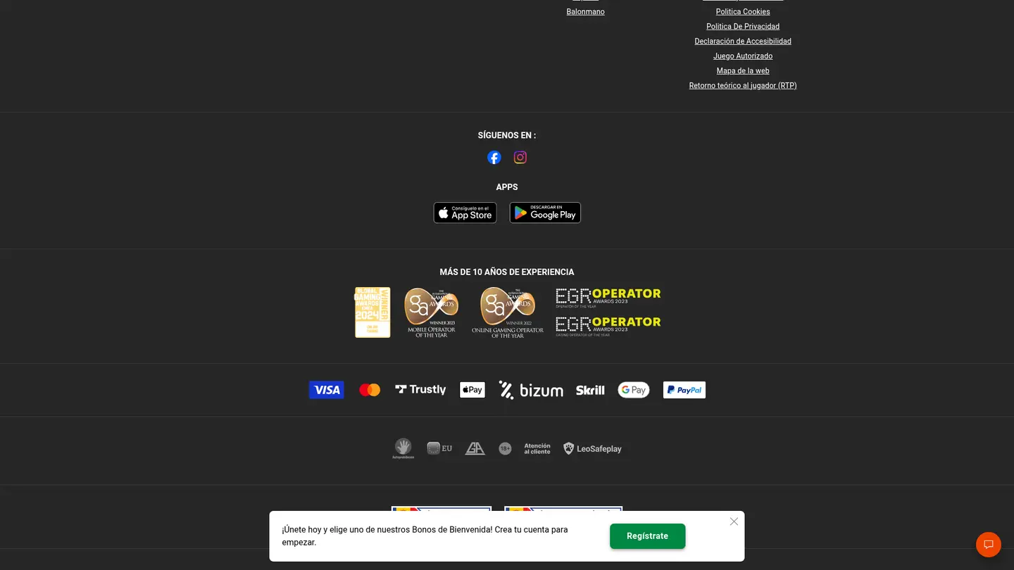 LeoVegas Casino ES — Payment methods and licensing
