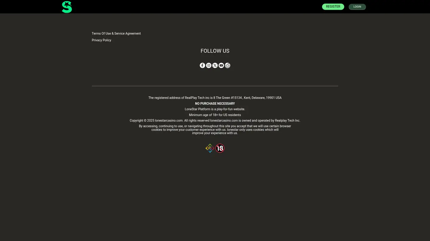 LoneStar Casino — Support and licensing