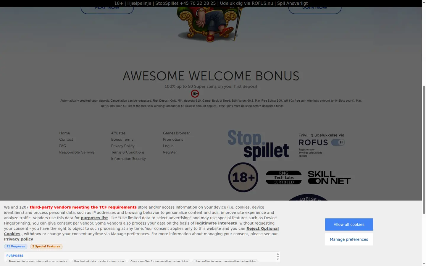 LuckyLouis Casino DK — Offers in detail
