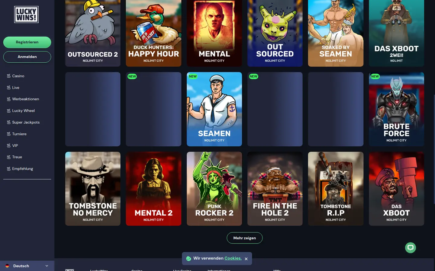 LuckyWins! Casino — Terms in detail