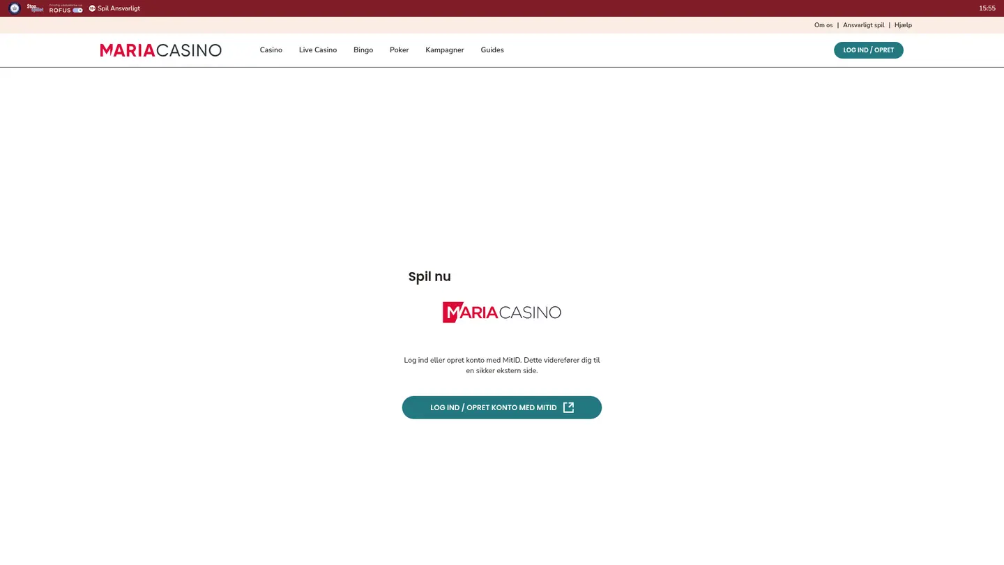 Maria Casino DK — Banking