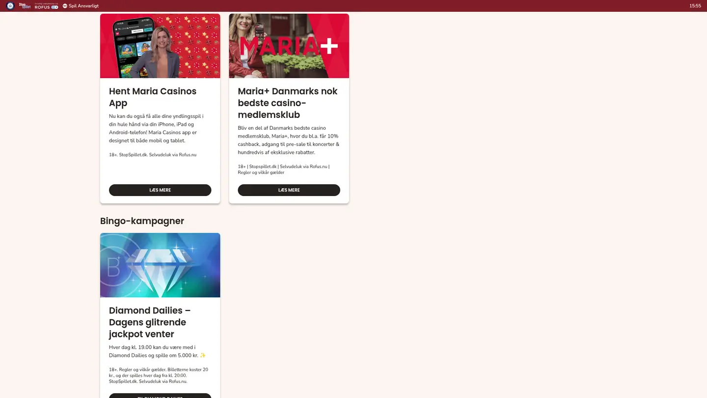 Maria Casino DK — Offers in detail