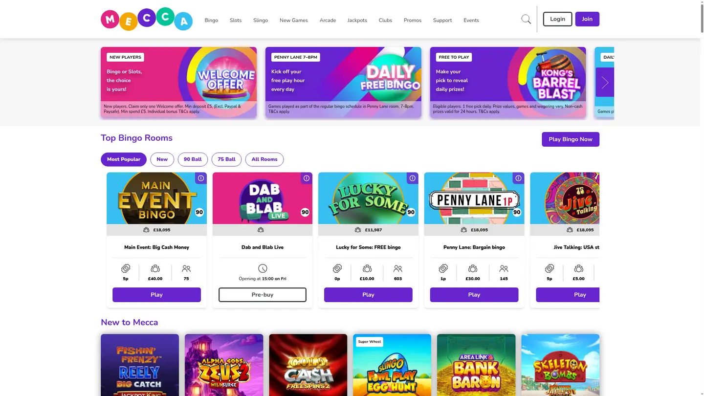 Mecca Bingo Casino, Reviewed