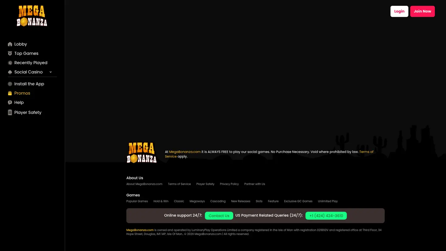 Mega Bonanza Casino — Offers in detail