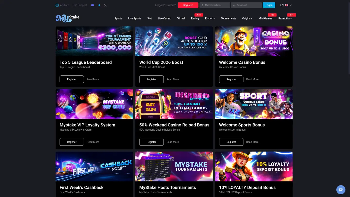 MyStake Casino — Promotions