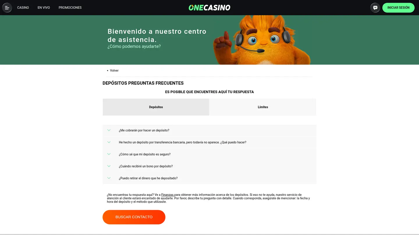 One Casino ES — Banking