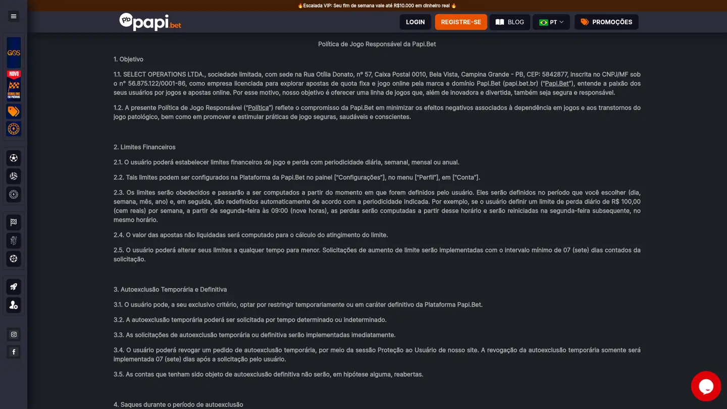 Papi Games Casino — Support and licensing
