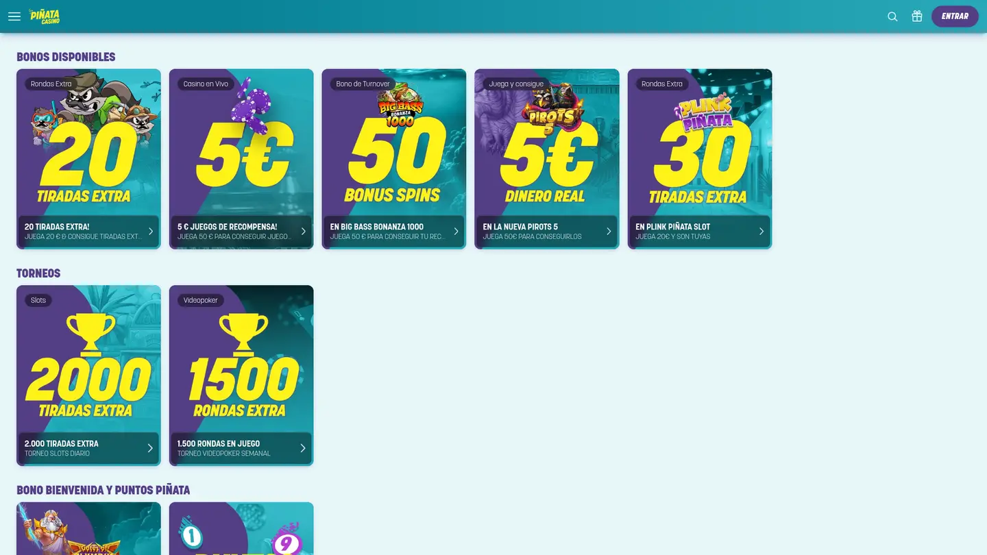 Pinata Casino — Promotions