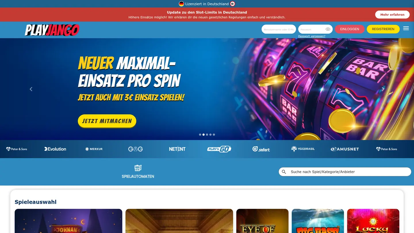 PlayJango Casino DE — Promotions