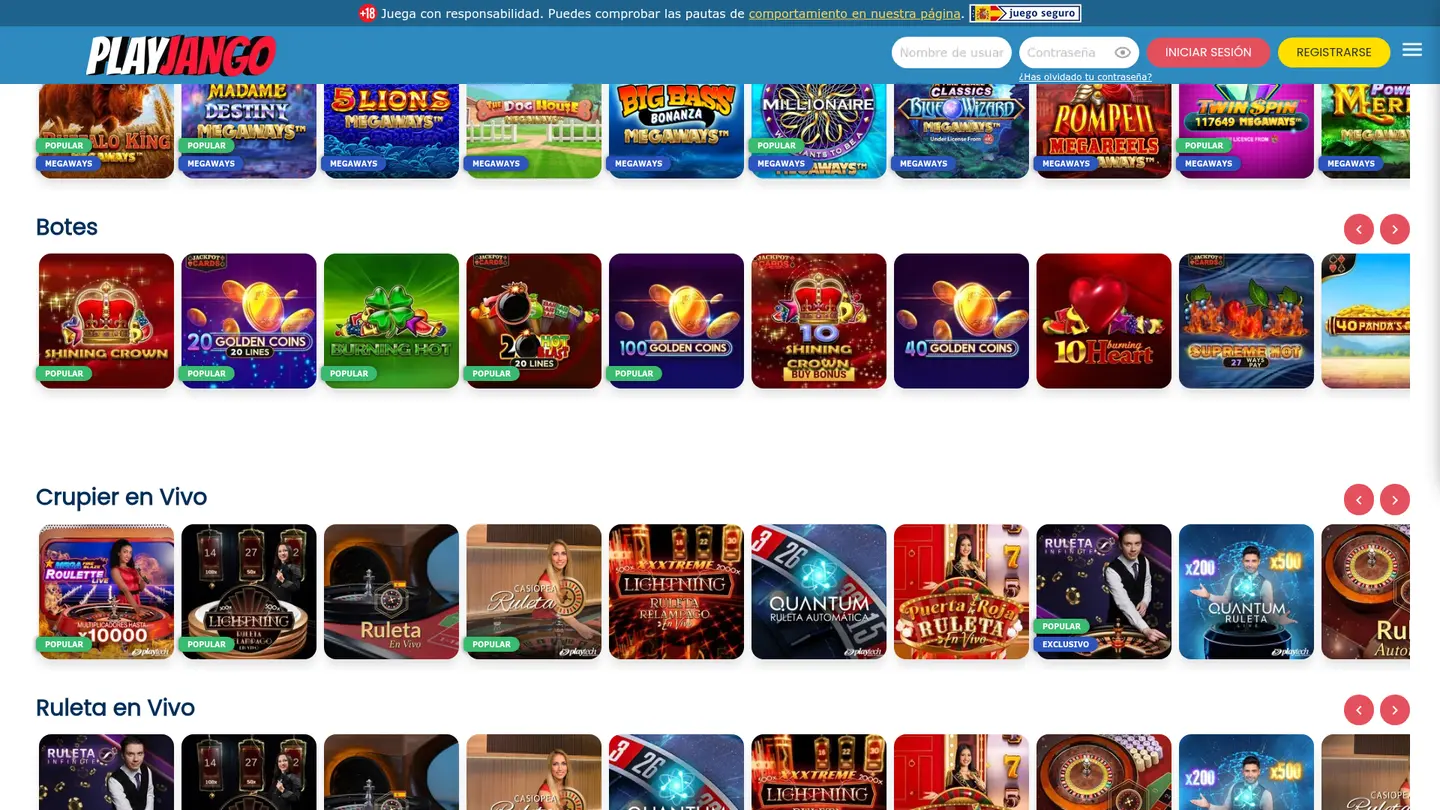 PlayJango Casino ES — Terms in detail