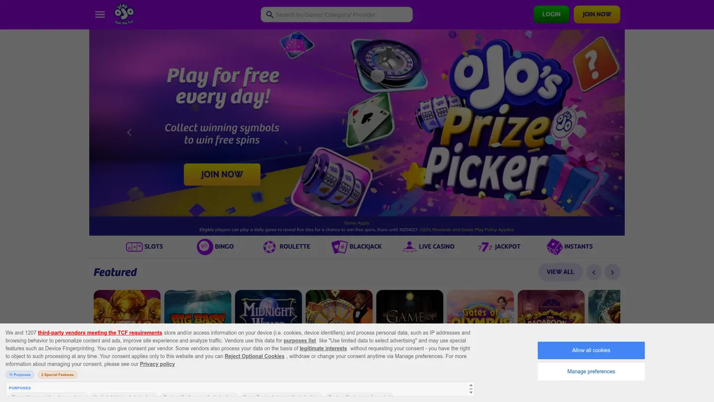 PlayOJO Casino UK Review — The Honest Rundown