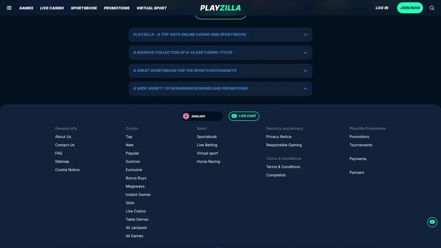 Playzilla Casino — Payment methods and licensing