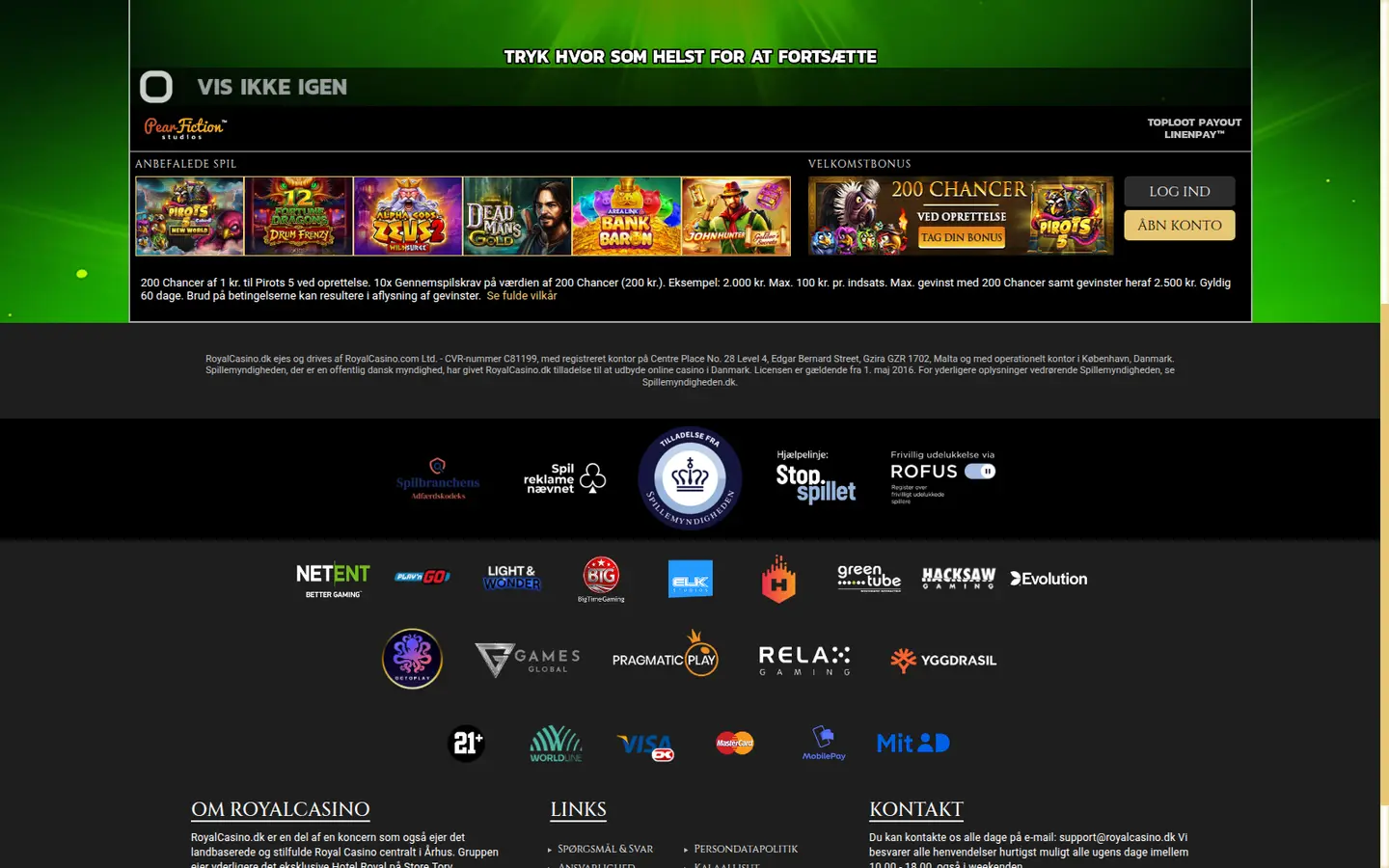 Royal Casino DK — Terms in detail