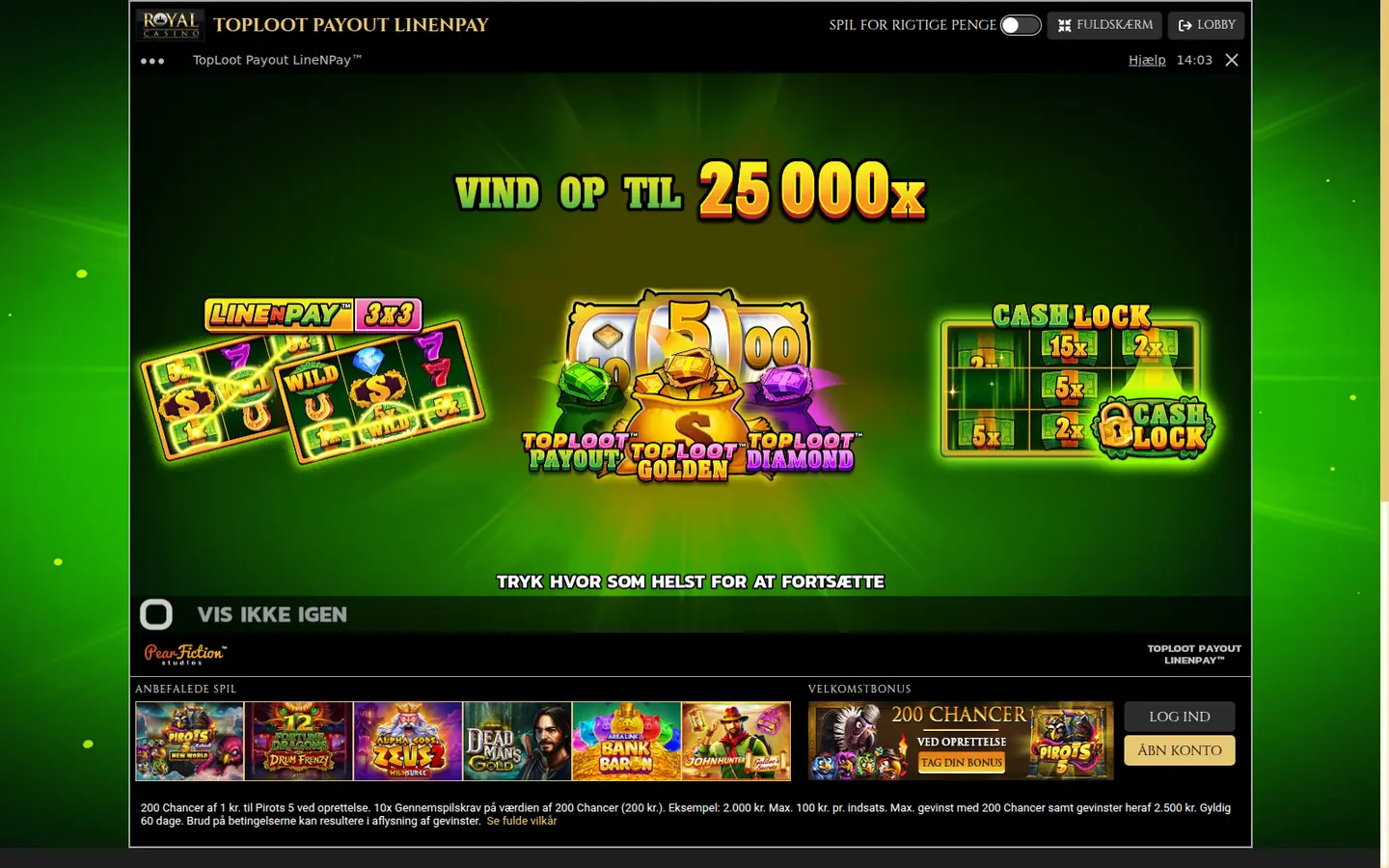 Royal Casino DK — Withdrawal terms