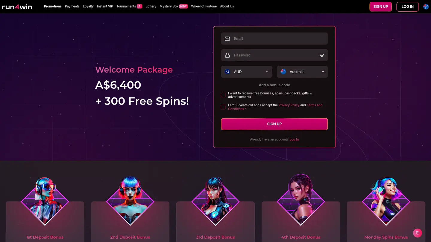 Run4Win Casino — Promotions