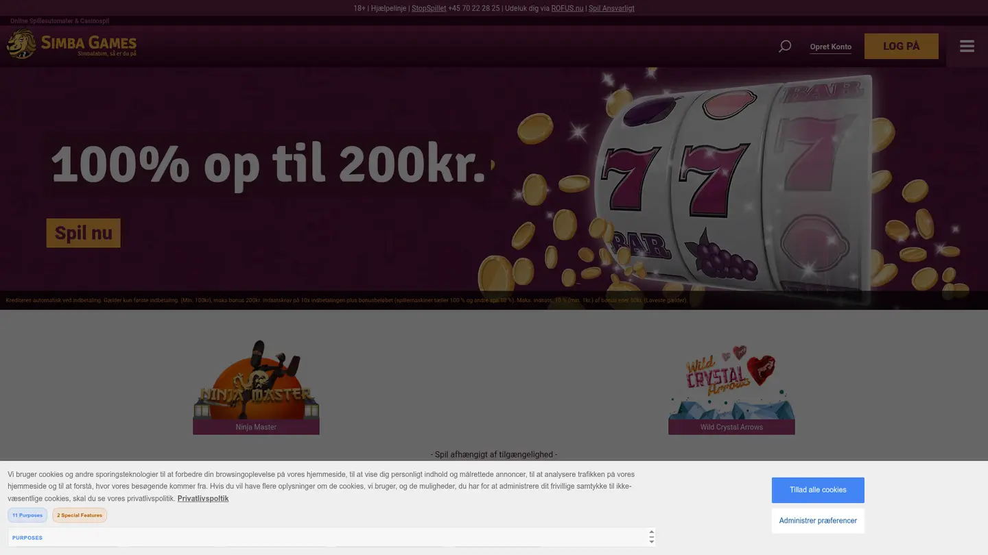 Simba Games Casino DK, Reviewed