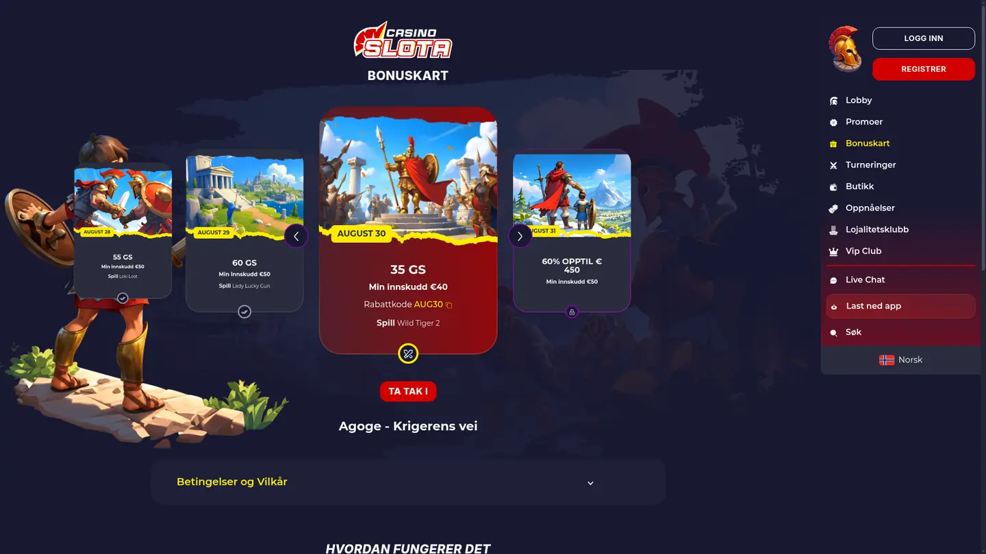 SlotaCasino — Promotions