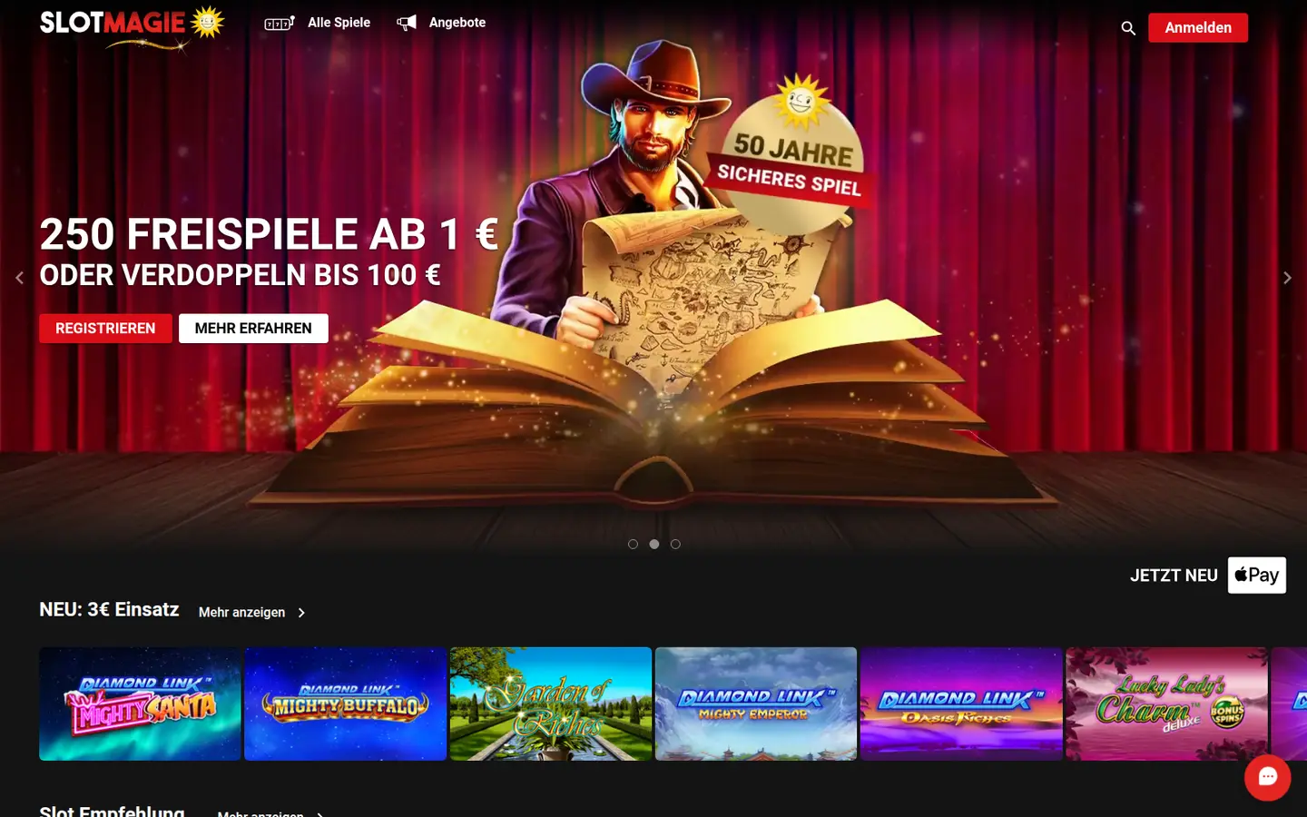 SlotMagie Casino — Payment methods and licensing