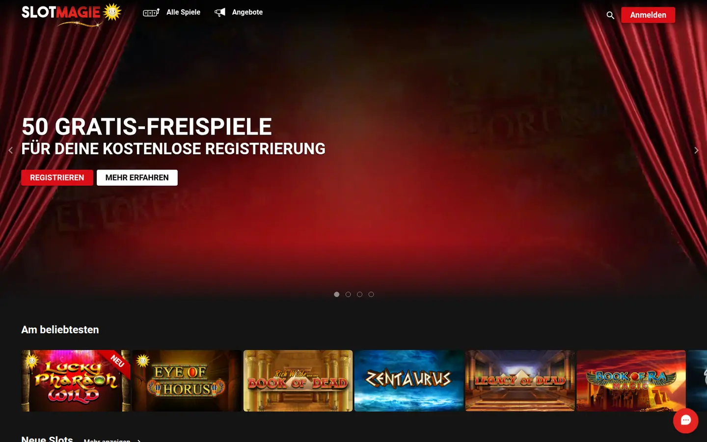 SlotMagie Casino — Game lobby