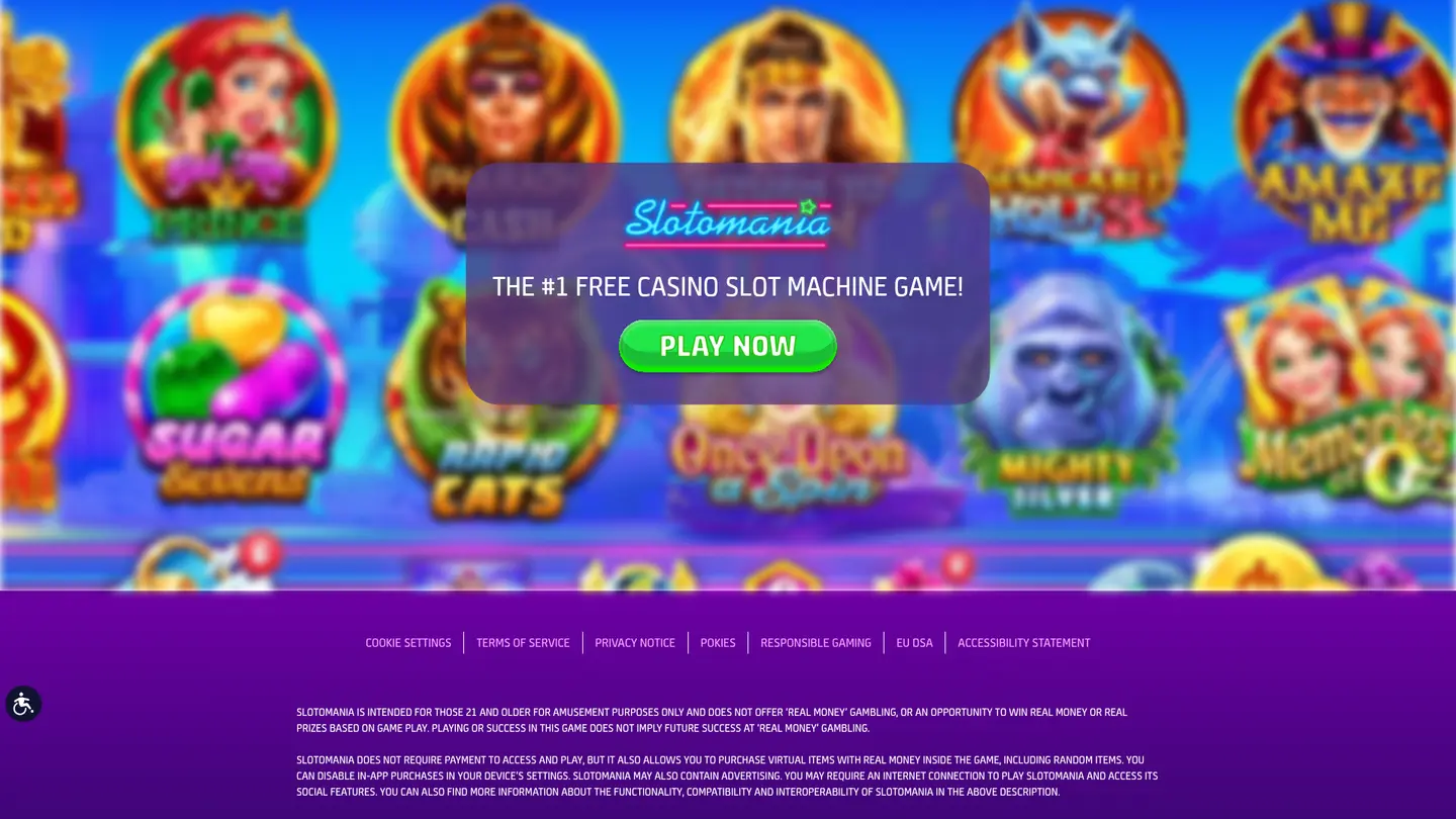 Slotomania Casino — Game lobby