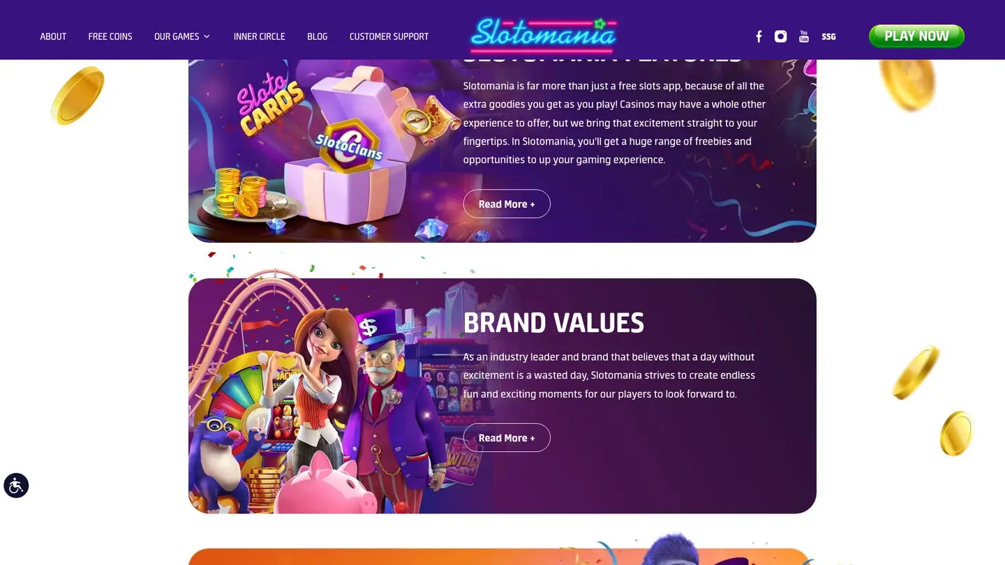 Slotomania Casino — Support in detail