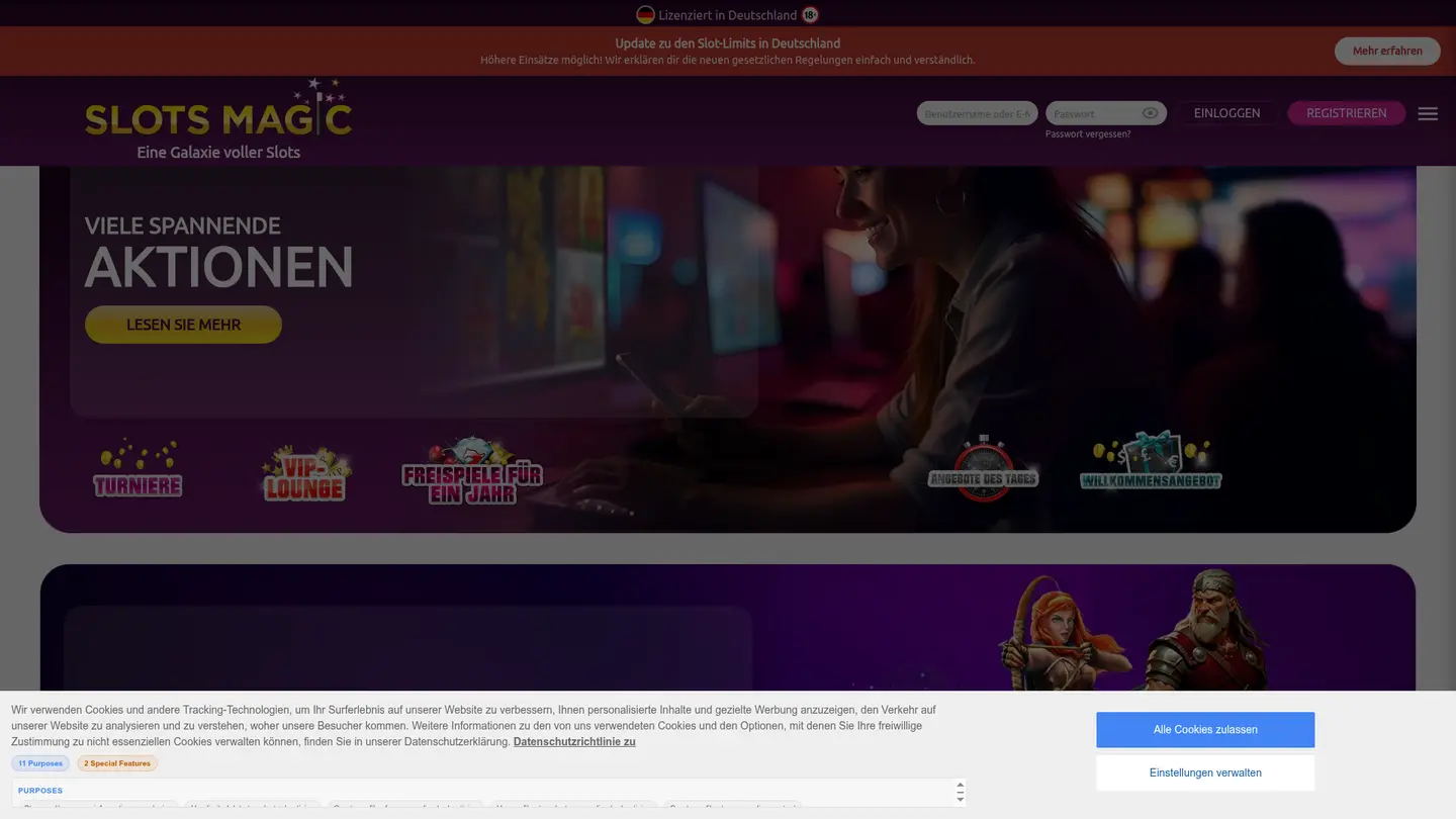 Slots Magic Casino DE — Terms in detail