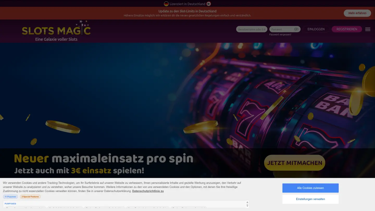 Slots Magic Casino DE — Banking